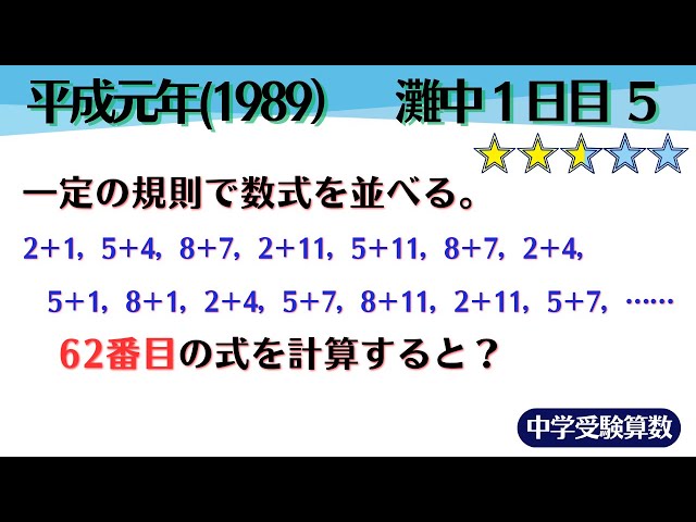 灘中学校昭和62年度受験用 灘中学校昭和62年度受験用