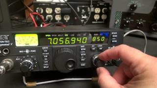 Ten Tec Argonaut V Transceiver Ham QRP Radio Demo by N6tlu