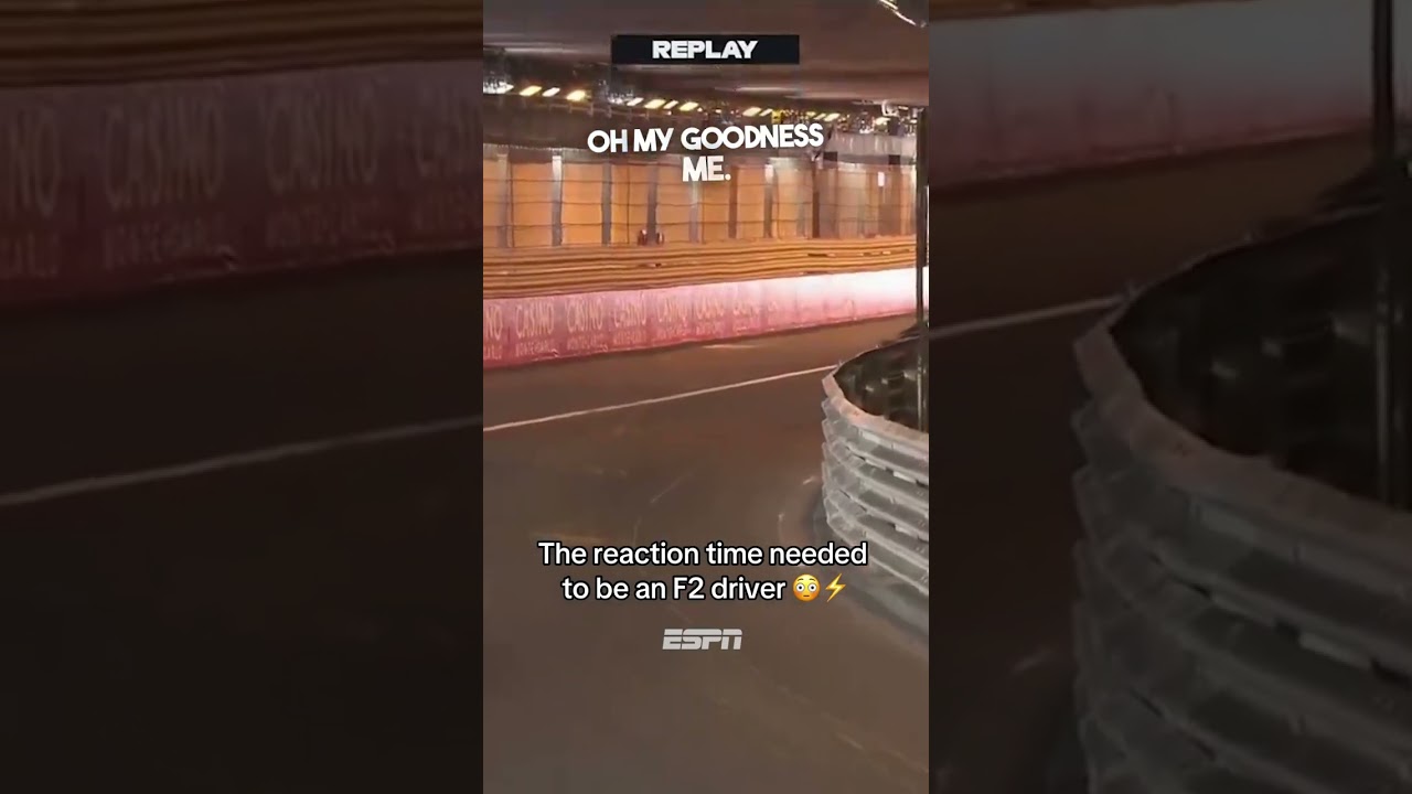 This reaction time At the 2024 Formula 2 Monaco Grand Prix 😳