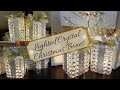 Dollar Tree DIY Lighted Crystal Gift Boxes 2021| Glam Christmas Table Top Decor Idea on a Budget.