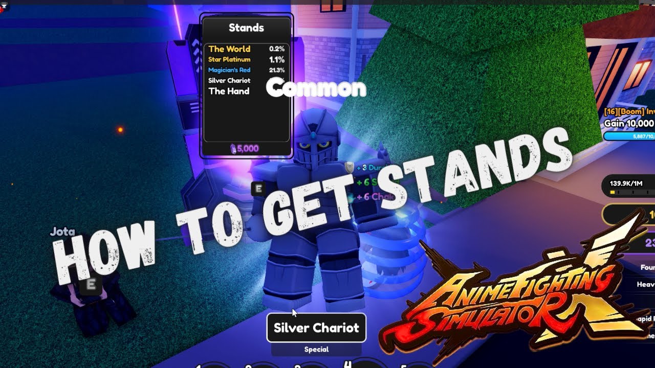 How to get Stands in Anime Fighting Simulator X