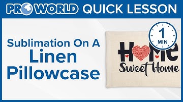 Sublimation On A Linen Pillow Case