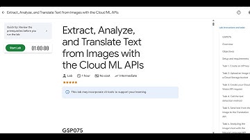 Extract, Analyze, and Translate Text from Images with the Cloud ML APIs |#arcade#GSP075 #qwiklabs