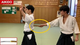 Amazing! Aikido Tanto Dori (short sword)  Shirakawa Ryuji shihan