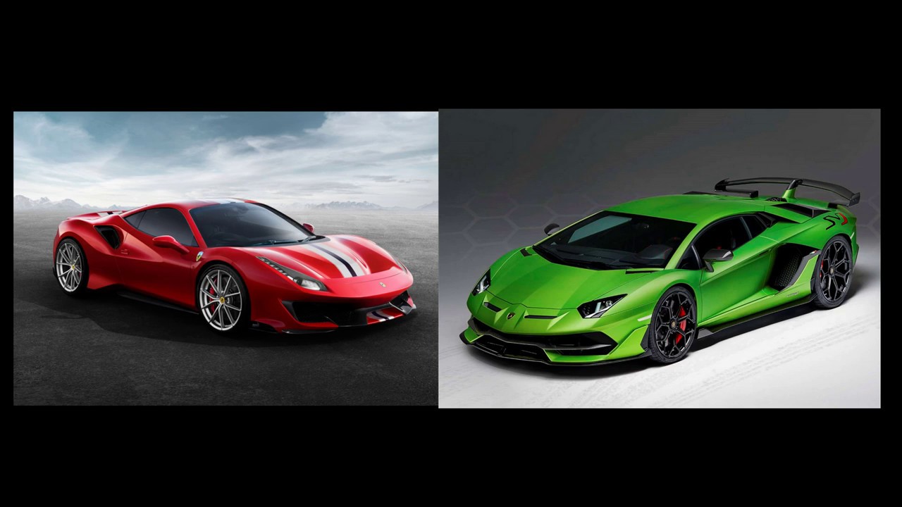 Ferrari 488 Pista vs Aventador SVJ Cuộc chiến tốc độ