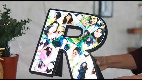 PERSONALIZED LED ALPHABET HANGING PHOTO COLLAGE FRAME