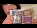 Girl shows you her pokemon card collection asmr