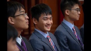 20191114 總統接見「『2019年國際數理學科(含亞太數學及亞洲物理)奧林匹亞競賽』代表團」
