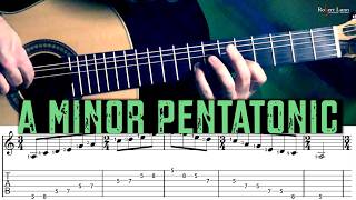A Minor Pentatonic Scale - Includes Sheet Musictab -