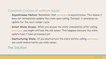 Understanding setState Issues in React: Why Your State Might Not Update