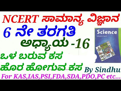 NCERT Science in Kannada|Class 6:C-15 Garbage in garbage Out by Sindhu M S for IAS,KAS,FDA,SDA etc.