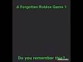 Only OG Roblox players will remember this game. #roblox #shorts #firstshortvideo #nostalgia