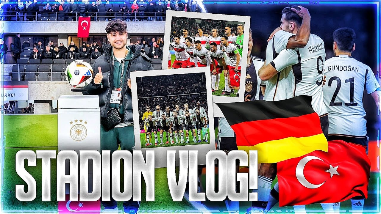 EINER DER UNTERHALTSAMSTEN TESTSPIELE DIE ICH JE GESEHEN HABE!😳 DEUTSCHLAND VS TÜRKEI STADIONVLOG️⚽️