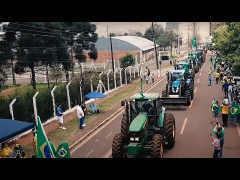 Tratoraço em Cascavel: produtores fazem mobilização pelas ruas da cidade