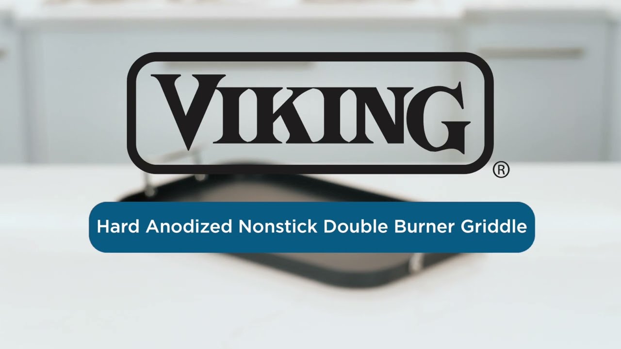 Viking Hard Anodized Nonstick Double Burner Griddle – Viking