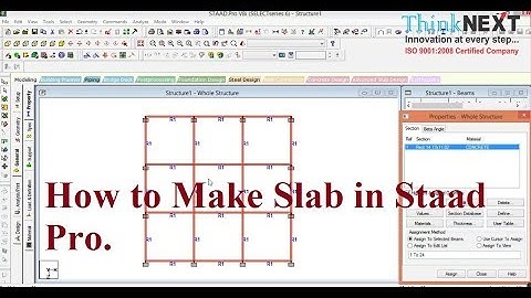 How to Make slab with grid in Staad Pro.  | ThinkNEXT Technologies