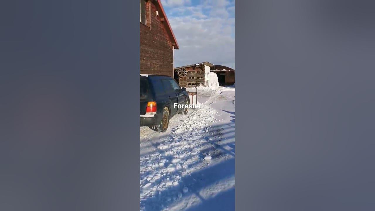 subaru forester hand made snow plow. easy winter with subaru 😎 YouTube