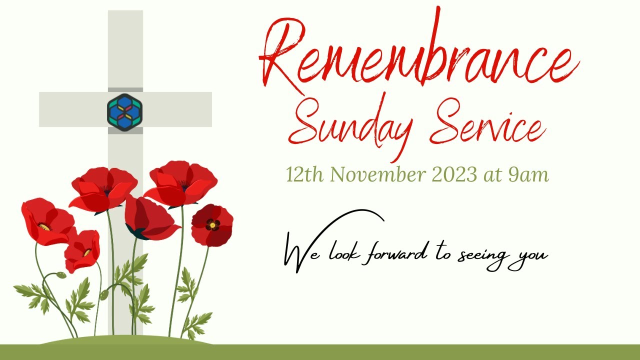 Remembrance Sunday 12th November 2023 at 9am YouTube