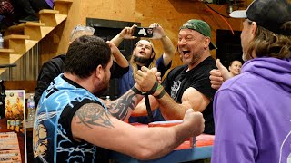 Left Arm | Devon Larratt pulls at Farmwrestling | Picton Armwrestling Club