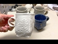 Creating a Round Slab Cup with a Darted Squared Base From a Textured Slab with a Focal Accent
