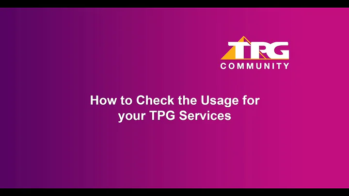 TPG - How to Check Usage for Your TPG Services - DayDayNews