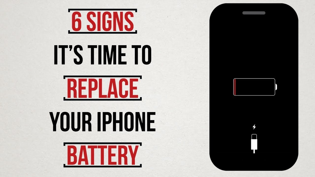 How much does a battery replacement cost for iphone 6 6 Signs You Need A New Iphone Battery Youtube