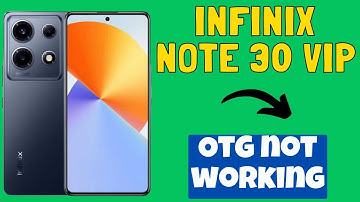 Infinix Note 30 VIP Otg not working | How to solve OTG issues | OTG not working | OTG problem solved