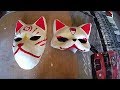 Como hacer una mascara kitsune - DIY