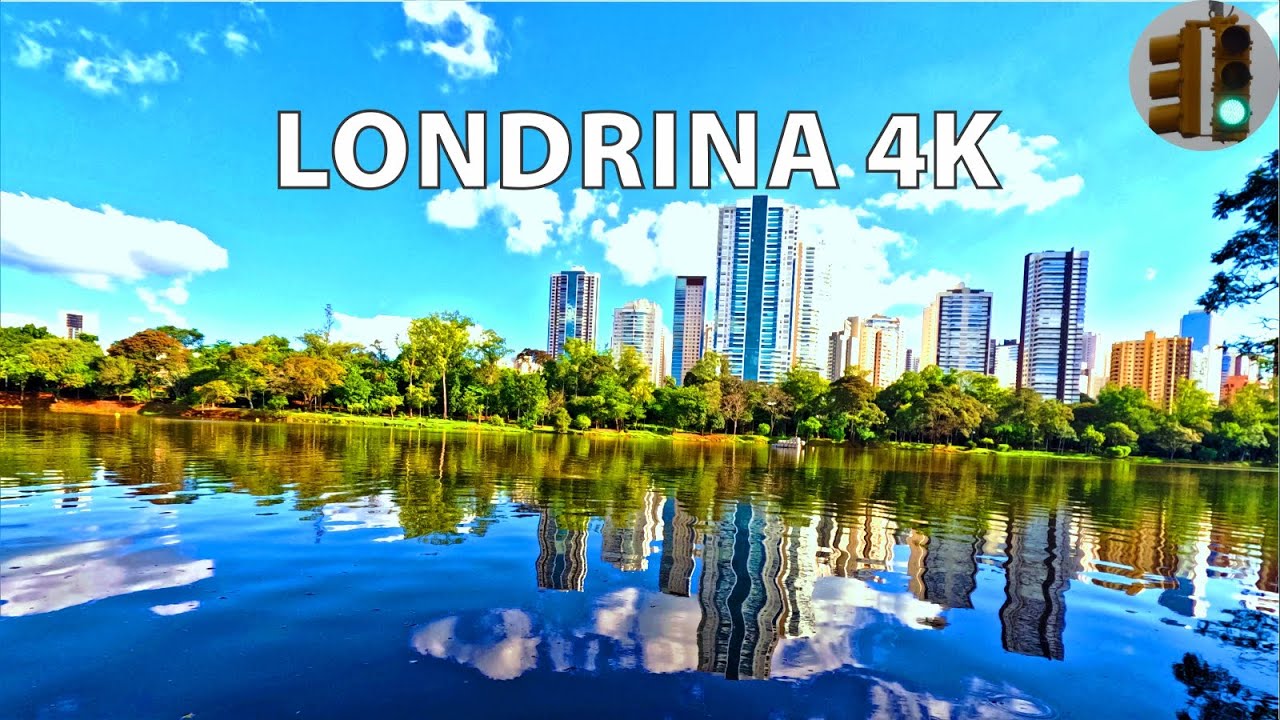 #13 LONDRINA 4K v4 Dirigindo Carro no Centro do Comercio Parana BRASIL UHD 4K DRIVE Driving Downtown