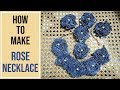 JEANS FLOWER MAKING AT HOME - HOW TO MAKE NECKLACE FOR JEANS | DENIM NECKLACE DIY