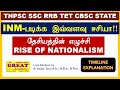 RISE OF NATIONALISM | INM | தேசியத்தின் எழுச்சி | TIMELINE | EXAM POINTS | The GREAT Academy