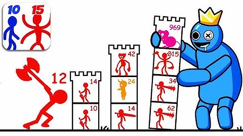 Stick Battle Mighty Tower Wars Gameplay Walkthrough Android || Stick Fight Endless Battle