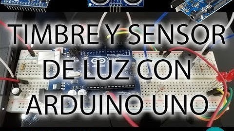 Timbre y Sensor de Luz con Arduino Uno ( codificación )