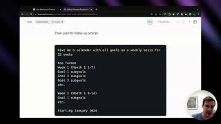 Using ChatGPT to plan our annual goals + New Year's Resolutions | Personal Productivity with AI