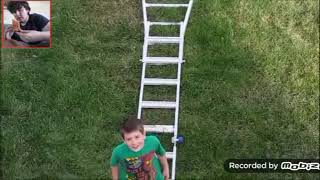 Reaction #13: Kid Temper Tantrum Daddy Gets Stuck On Roof Cus Of Leland 