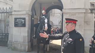 We asked 3 or 4 times please get behind the bollards #thekingsguard