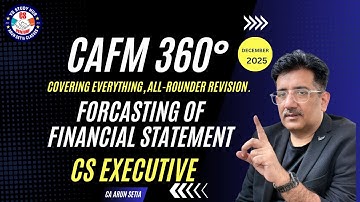 FORCASTING OF FINANCIAL STATEMENT/ CAFM/ CA ARUN SETIA