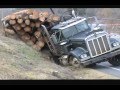 Ditched Kenworth Log Truck Recovery