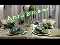 HOW TO DECORATE Glam Green & White Tablescape |High-end|#decoratewithme #kitchen ft Totally Dazzled