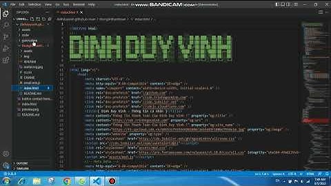 SHARE CODE WEBSITE THÔNG TIN CÁ NHÂN, THANH TOÁN SIÊU ĐẸP | Đinh Duy Vinh