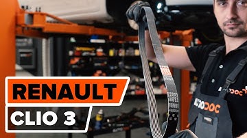 Hvordan bytte multireim der på RENAULT CLIO 3 [AUTODOC-VIDEOLEKSJONER]