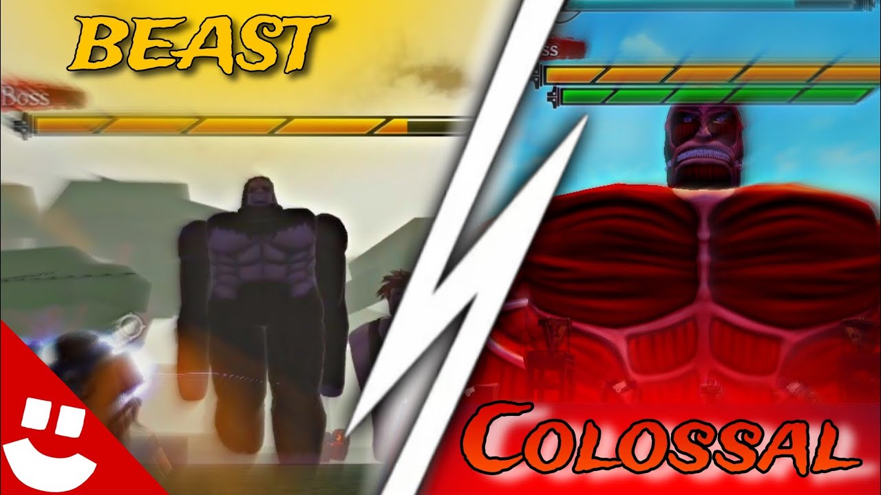 🔴COLOSSAL TITAN BOSS FIGHT 🔴| UNTITLED ATTACK ON TITAN - YouTube