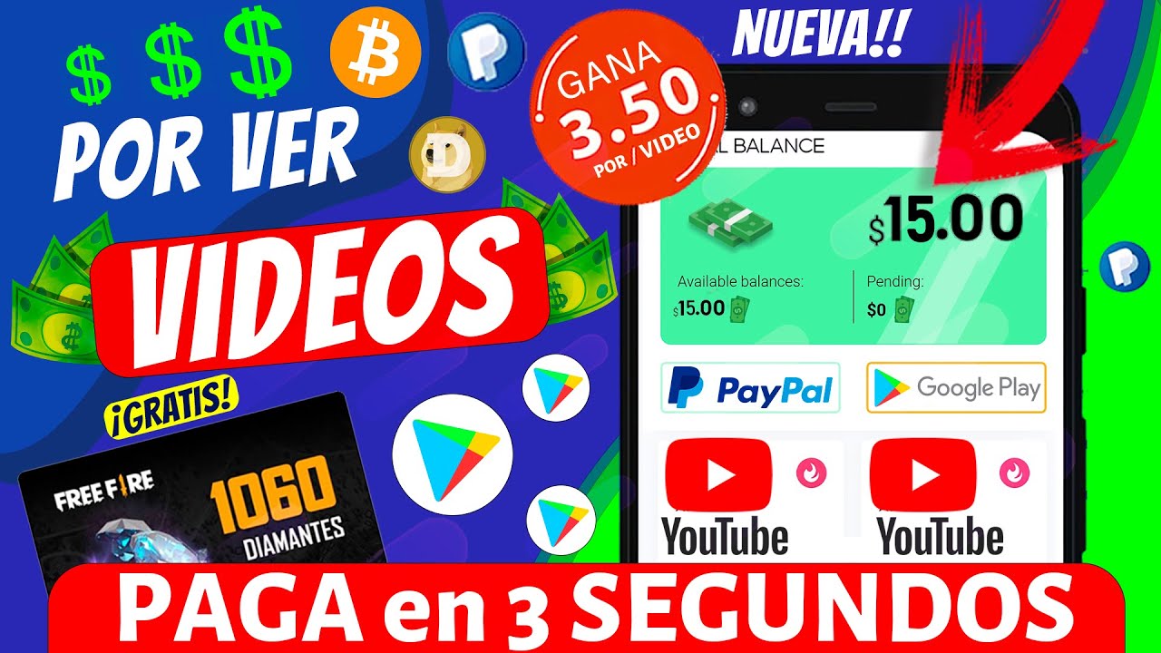 AL-FIN!😱 la ÚNICA Aplicación Que PAGA $15 por Ver VIDEOS 🔥| Cómo GANAR DINERO Viendo VIDEOS (PayPal)