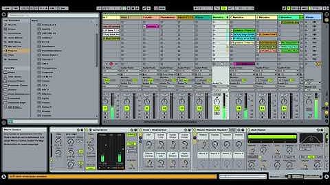 Large Ableton Live and Production Set Example Using Daft Punk "Technologic"