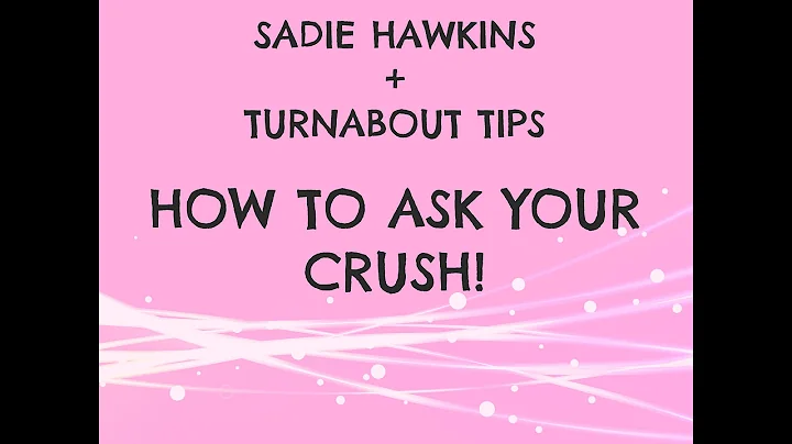 Så här frågar du din crush till dans - Sadie Hawkins och Turnabout Dance Tips