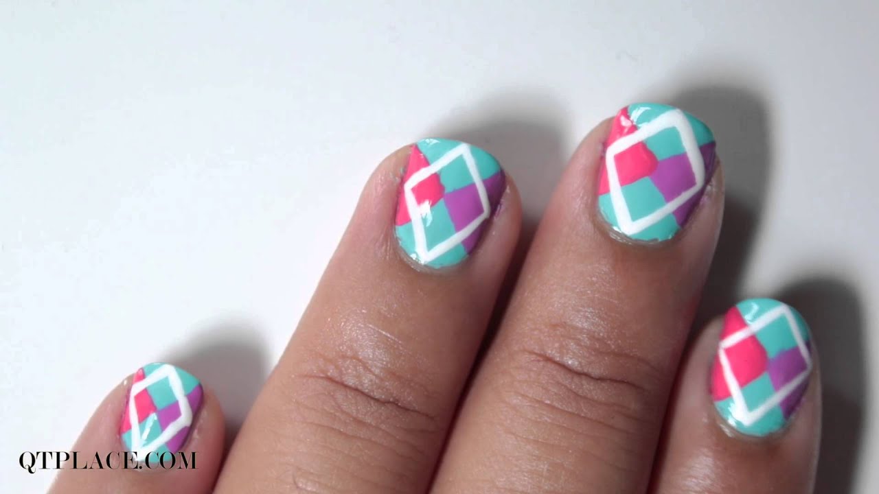 Argyle Nail Art: 70+ Stylish Designs for 2021 - wide 8