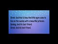 Finale Shrek Jr  with lyrics