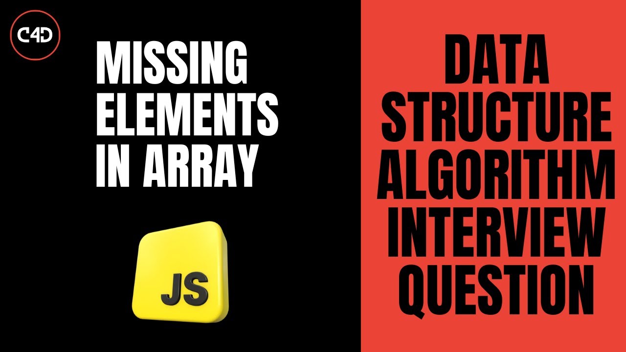 Find Missing Elements in an Array in JavaScript 🧩 | DSA Interview ...