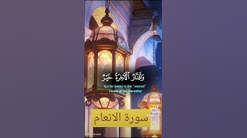 سورة الانعام #quran #المصحف #اكسبلور #دويتو #العظماء #لايك #تيك_توك #ترند #حالات_واتس
