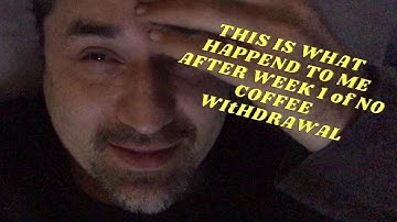 I QUIT CAFFEINE  FOR 1 WEEK and  HERE